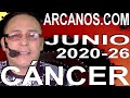 Video Horscopo Semanal CNCER  del 21 al 27 Junio 2020 (Semana 2020-26) (Lectura del Tarot)