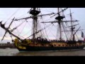 Arrivée de l'Hermione à Bordeaux avec Scénistorics et Fort Rainbow