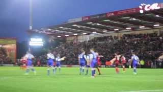 Disallowed goal | Reverse camera angle for the disallowed goal against Ipswich Town