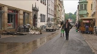 Elbe verlässt Pirnas Innenstadt