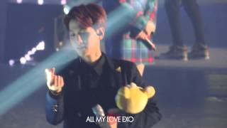 131225 SMTOWN WEEK EXO BAEKHYUN, 잔망덩어리 백현이의 하트S2, 빛을 다루는(?) 백현이, 백현이가 눈부신가봐요