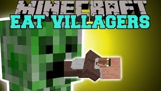 Minecraft: EAT VILLAGERS (GET EMERALDS THE EASY WAY!) Mod Showcase