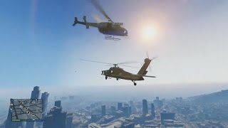 Helicopter Wars,Vehicle Surfing & More! - Grand Theft Auto 5