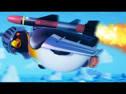 AIRPLANE WINGS & MISSILE ON A FLYING PENGUIN - Flynguin Station Part 3 | Pungence