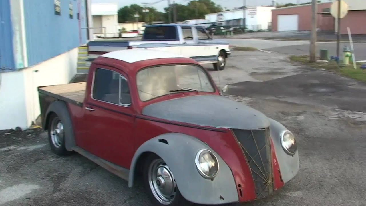 RAT ROD CUSTOM VW BEETLE PICK UP TRUCK - YouTube