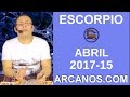 Video Horscopo Semanal ESCORPIO  del 9 al 15 Abril 2017 (Semana 2017-15) (Lectura del Tarot)