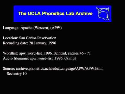 Western Apache audio: apw_word-list_1996_08