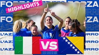 Highlights: Italia-Bosnia Erzegovina 6-0 - Under 19 femminile (6 aprile 2022)