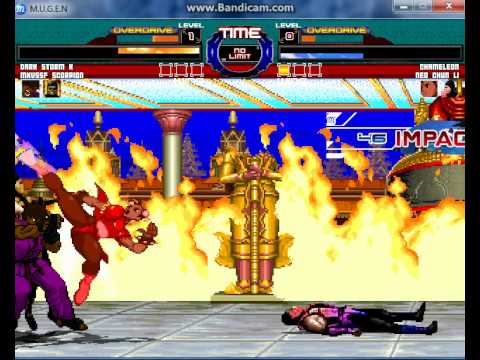 Mugen AX - Scorpion & Dark Storm K Vs. Chameleon & Neo Dark Chun-Li ...