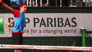 VIDEO: Federer y Wawrinka entrenando juntos en Roland Garros