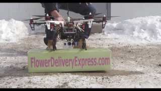 Valentine's Flower Delivery by Drone Courtesy of FlowerDeliveryExpress.com