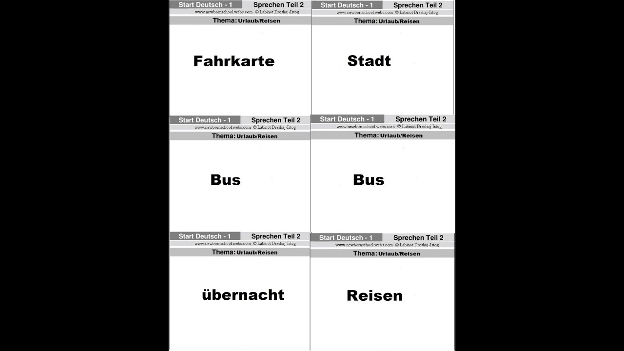 Goethe Zertifikat A1 Start Deutsch 1 Mündlicher Teil Sprechen 1 Und 2