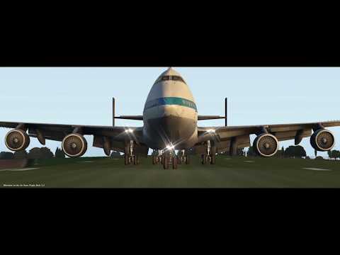 Funny Flight Sim MINI CHALLENGE #1 - Land a Boeing 747 at Compton Abbas in time for lunch!