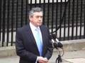 Prime Minister Gordon Brown arrives at Downing Street