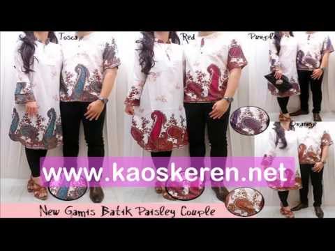 Baju Muslim Gamis Batik Couple Murah - Baju Muslim Terbaru 2014
