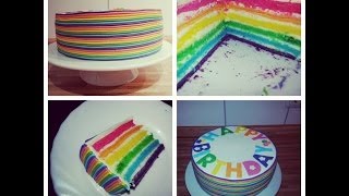 Sallys Regenbogentorte / Rainbowcake