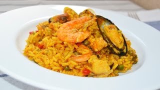 Receta fácily  rápida de arroz con marisco