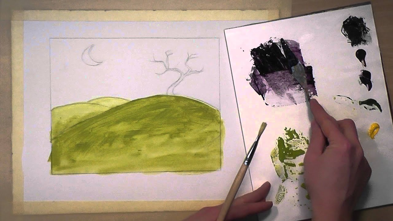 Washes of Acrylic Paint YouTube