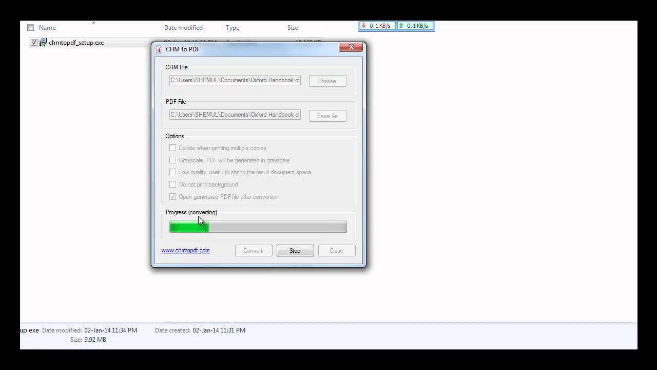 How To Convert chm file to PDF - YouTube