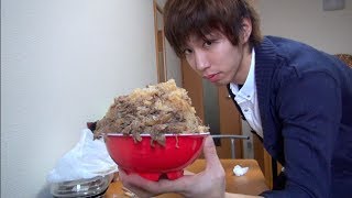 すき家の裏メニュー牛丼キングをもやし男が食う part1