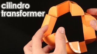 Cilindro transformer (quebra-cabeça de origami)