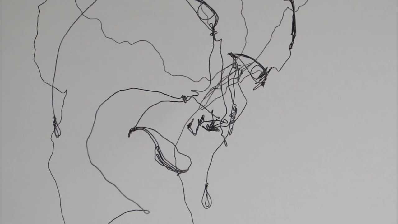 Rain (Regen) - Kinetic Wire Sculpture