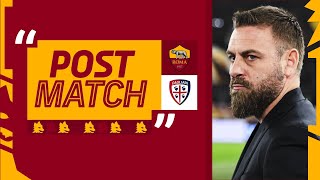 “Stiamo crescendo ma dobbiamo ancora lavorare tanto” | DANIELE DE ROSSI AL TERMINE DI ROMA-CAGLIARI