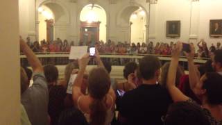 Wendy Davis Filibuster: 11:57 PM Texas Capitol Rotunda