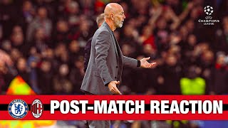 Pioli and Bennacer post-match reactions | Chelsea v AC Milan | Champions League