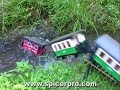 G-Scale Model Sinks in Train Wreck