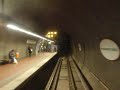 Jízda v soupravě metra mezi stanicemi Plärrer a Rothenburger Straße