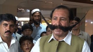 Huge moustache changes Pakistani businessman's life