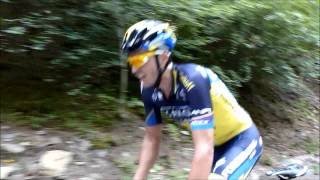 Alberto Contador climbing Mortirolo Pass