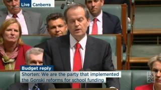 In Full: Bill Shorten's budget reply speech