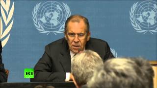 Пресс-конференция по итогам трехсторонней встречи России, США и ООН по Сирии