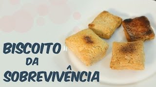 Biscoito da sobrevivência que pode durar anos