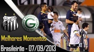 Melhores momentos do Peixe contra o Goias - Santos 1x0 Goias - Brasileirão 2013