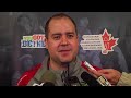 2012 Tim Hortons Brier Draw 8 Media Scrum