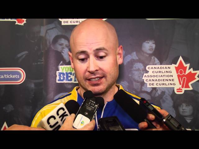 2012 Tim Hortons Brier Draw 8 Media Scrum