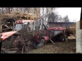 CASE IH MAXXUM + Nokka Rückewagen beim Holzrücken