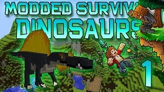 Minecraft: Modded Dinosaur Survival Let's Play w/Mitch! Ep. 1 - FOSSILS & ARCHAEOLOGY!