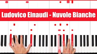Ludovico Einaudi - Nuvole Bianche (Piano Tutorial)
