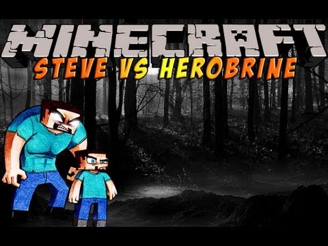 minecraft steve vs herobrine