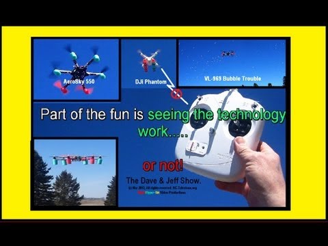 ... Failsafe test, Aerosky 550 HEXROTOR and BUBBLE Trouble. - YouTube