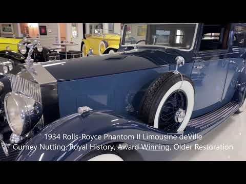video 1934 Rolls-Royce Phantom II Limousine deVille