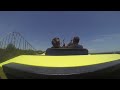 Steel Eel Roller Coaster POV SeaWorld San Antonio Texas