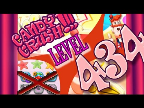 How to beat Candy Crush Saga Level 434 - 3 Stars - No Boosters - 434