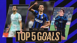 LA MAGIA DI RECOBA E GOL DA SOGNO 💥🤩?? | INTER HISTORY | TOP 5 GOALS vs LECC⚽️??