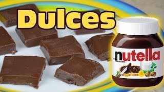 DULCES DE NUTELLA RAPIDO Y FACIL