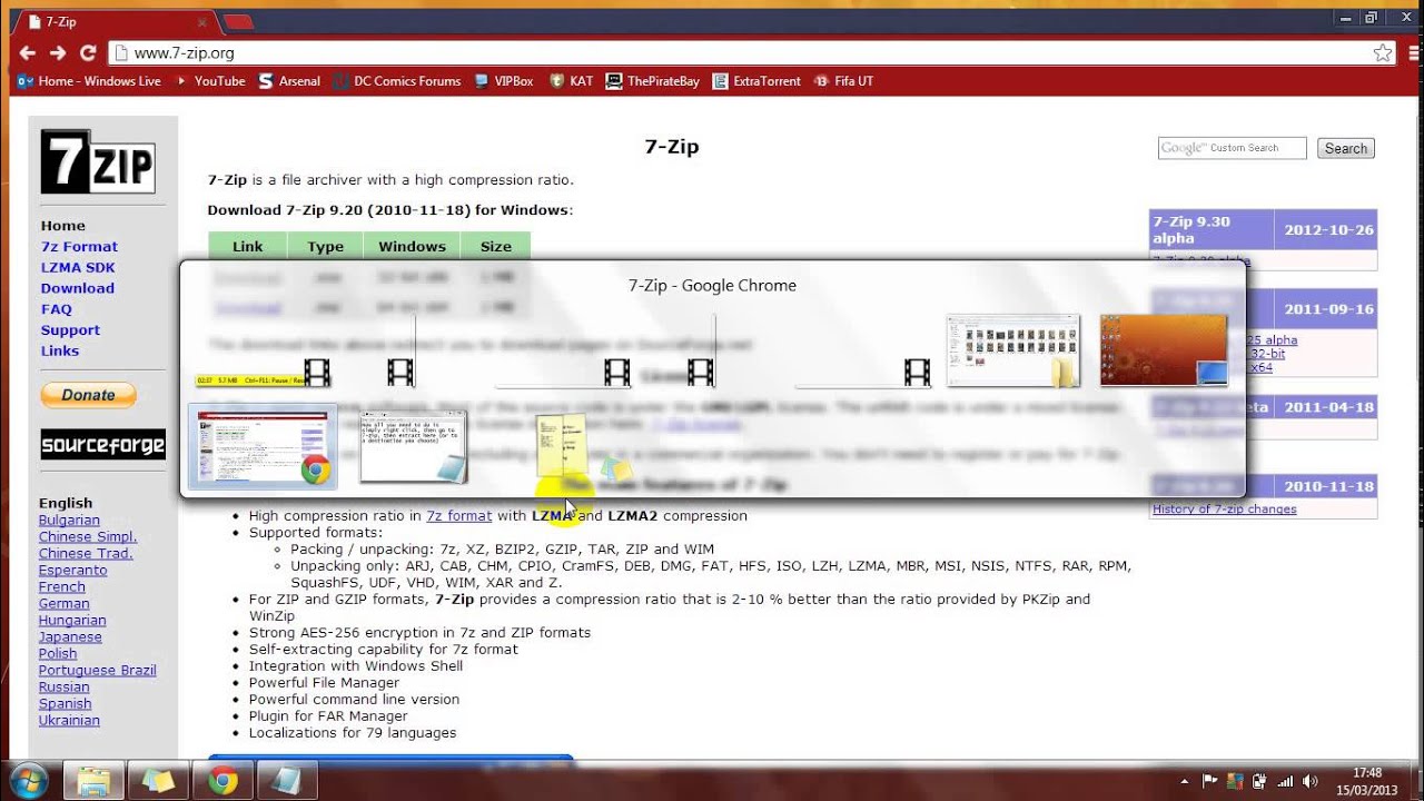 How to convert CBR to CBZ using 7Zip - YouTube